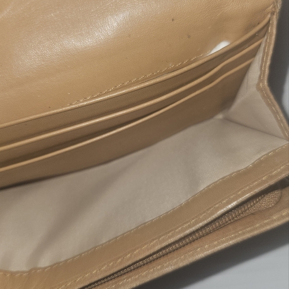 Vintage Coach Brown Leather Stitched Buckle Trifold Square Wallet Y2K Classic - Picture 6 of 8